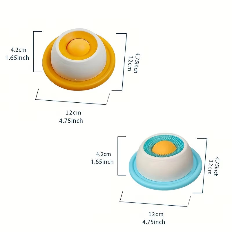 Dog Cat Licking Mat with Suction Cups Slow Feeder Interactive Toy for Yogurt Anti-Spill Bite Resistant Silicone Licking Mat