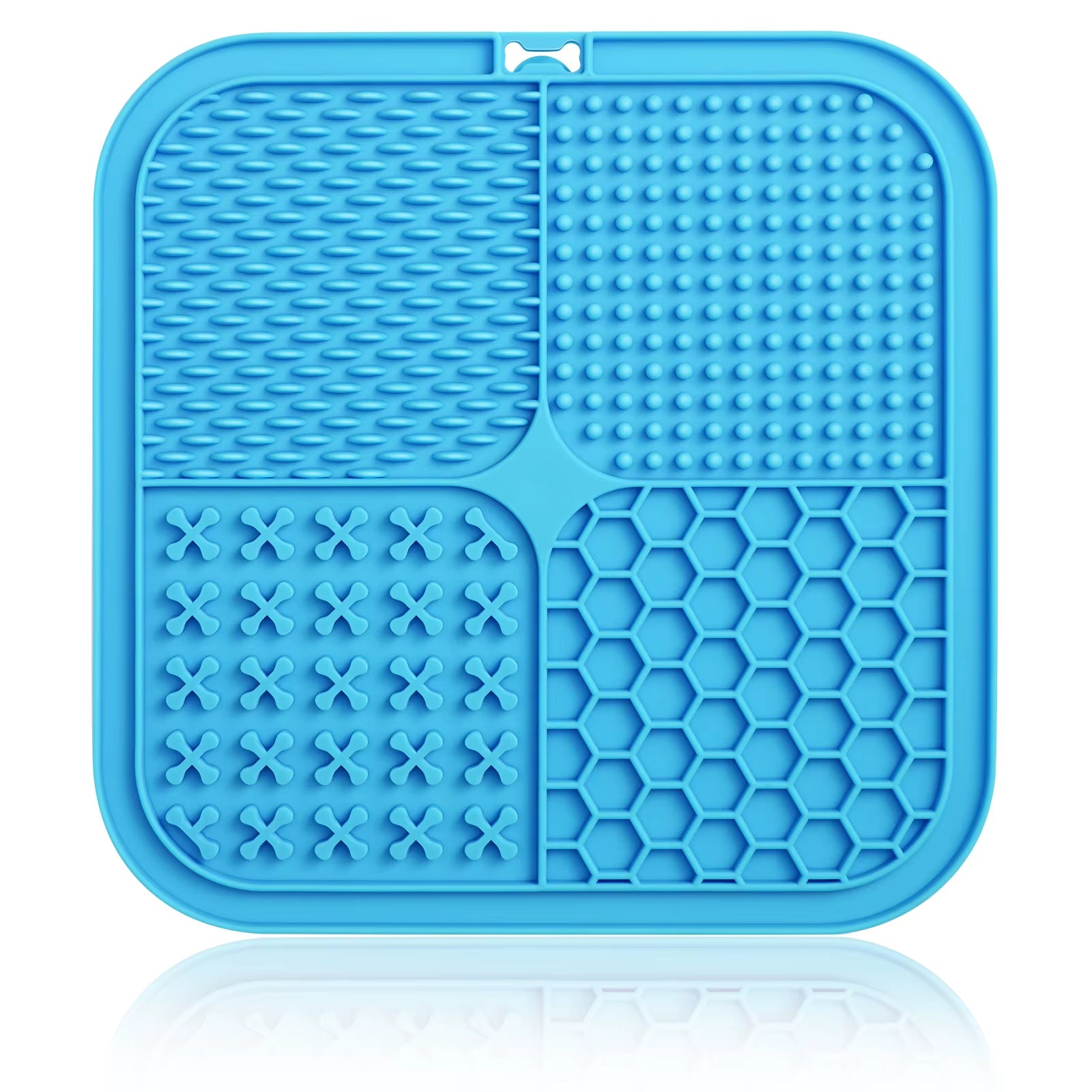 Dog Lick Mat with Suction Cups Slow Feeders Licking Pet Anxiety Relief Cat Training for Food, Yogurt, Peanut Butter